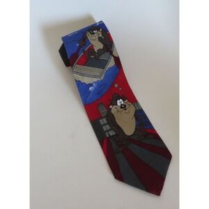 Looney Tunes Taz Neck Tie Balancine Hot Cakes 58" long 4" wide